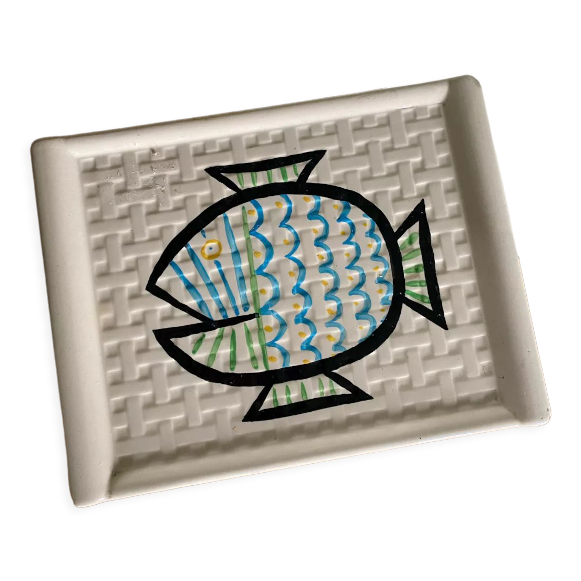 Limoges porcelain fish pattern tray