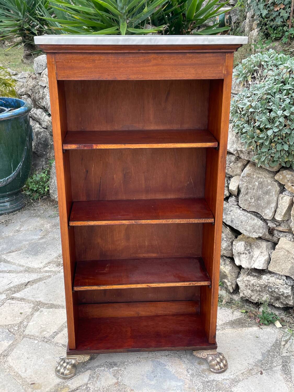 Pair of empire style mahogany bibuses