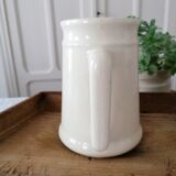 Digoin Sarreguemines earthenware pitcher