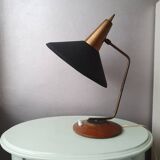 Table lamp with 70s hood cone