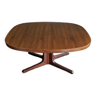 Vintage Baumann extendable teak table, 1970s