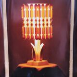 2 lampes scandinaves en pin 1960