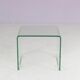 Table d'appoint en verre "Waterfall" des années 1980 par Fiam, Italie