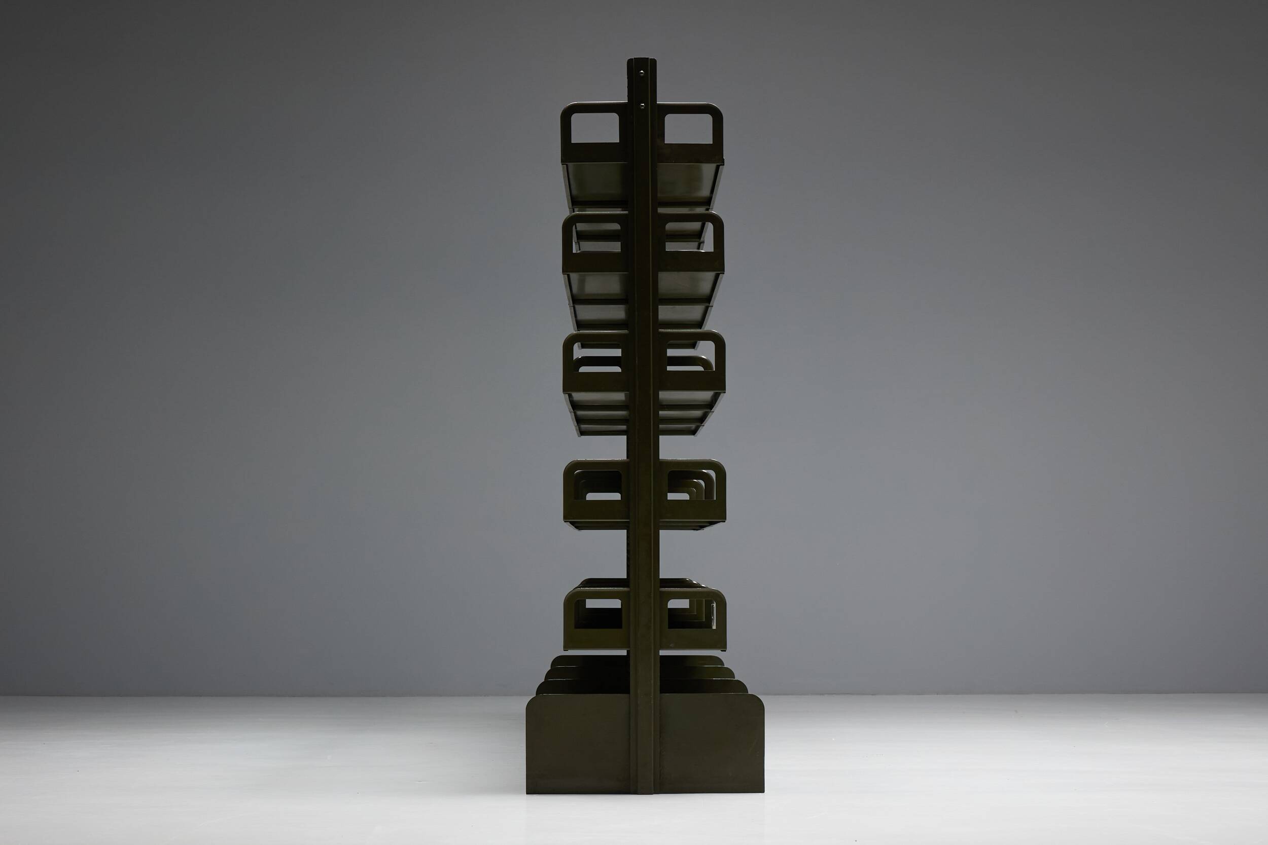 Modular freestanding shelving system, France, 1950s
