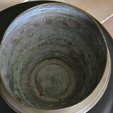 Cache pot "cygnes" en laiton