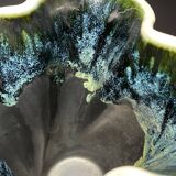Vase en céramique émaillé signé Elchinger 1950