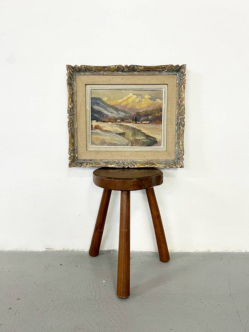 Tableau "Village de montagne"
