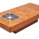 Coffee table in elm burl