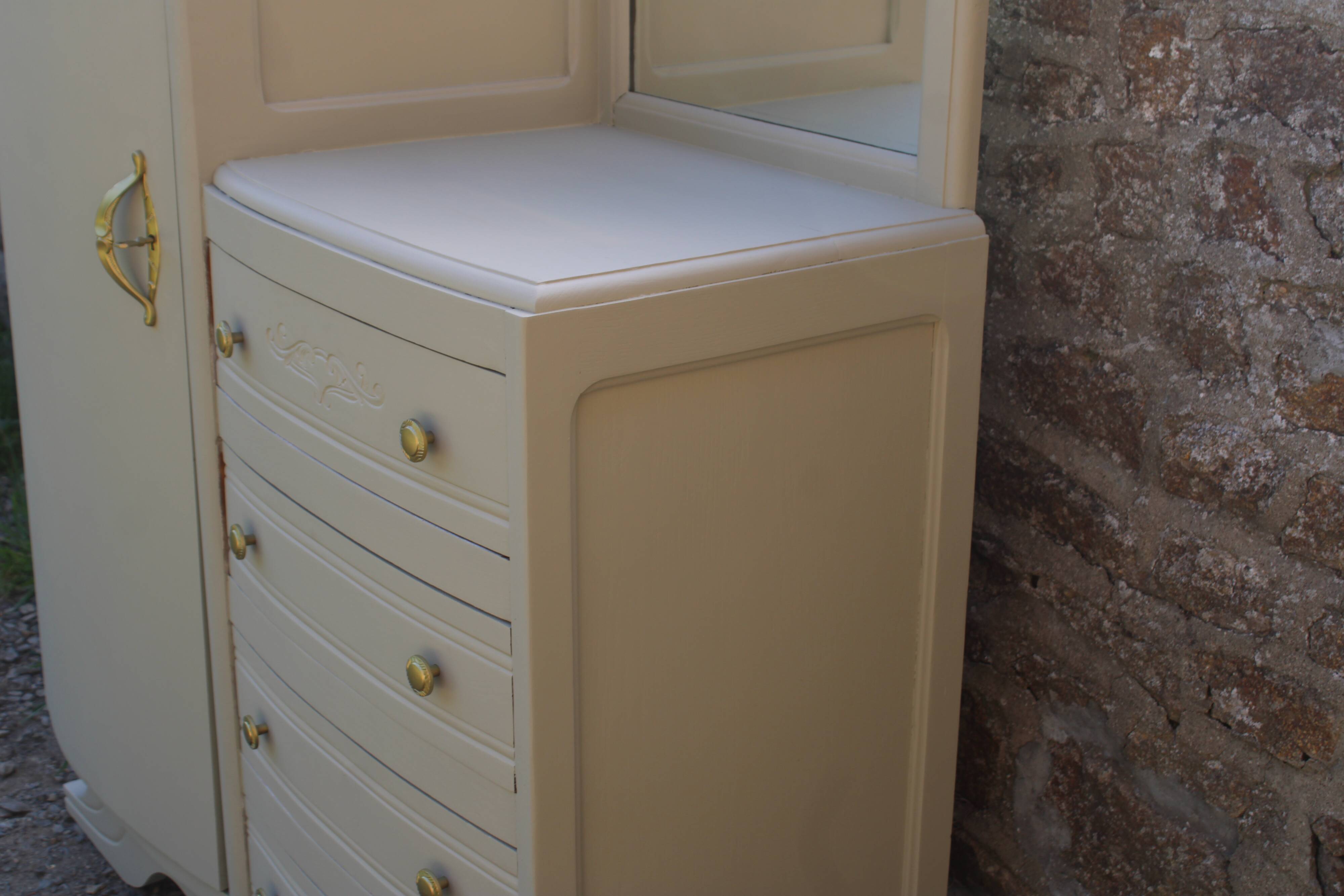 Asymmetrical art deco wardrobe