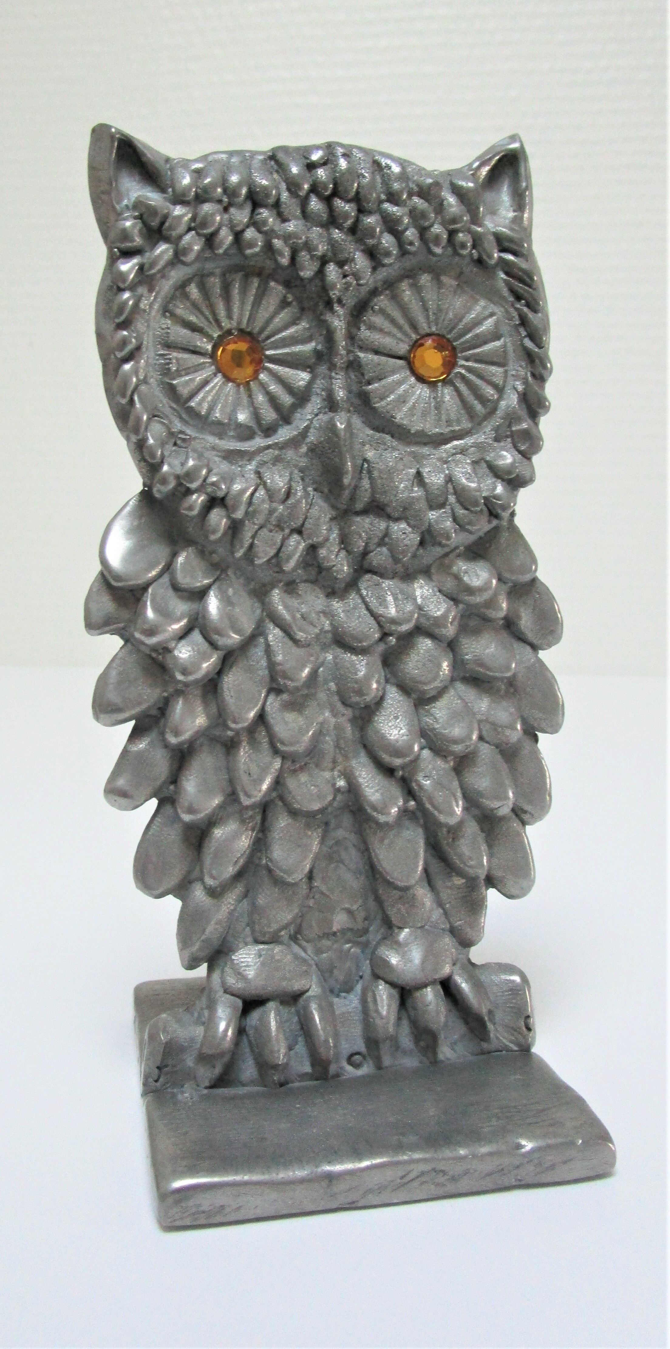 Sculptural paper press nice cast aluminum design 70s