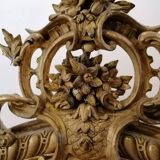 Louis XV style mirror in wood and gilded stucco, Napoleon III period