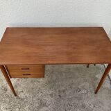 Desk Arne Vodder Teck Danish design 50's box with sliding drawers