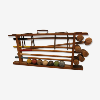 Croquet set vintage retro 50s