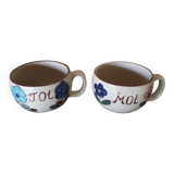 Vintage You and Me Stoneware Bowls