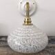 White speckled Clichy glass wall light