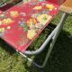 60s floral camping folding chairs