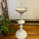 Pique cierge ancien en laiton patine shabby chic
