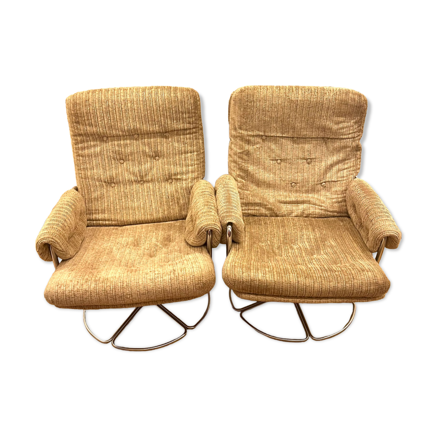 Pair of Bruno Mathsson armchairs for DUX