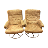 Pair of Bruno Mathsson armchairs for DUX