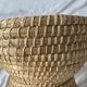 Straw amphora in Burgundy style 35 cm, French wickerwork.