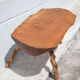 Tripod wood table, root table, natural wood table, vintage coffee table, brutalist
