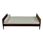 Danish Palisander Bed Daybed in Bouclé 1960s