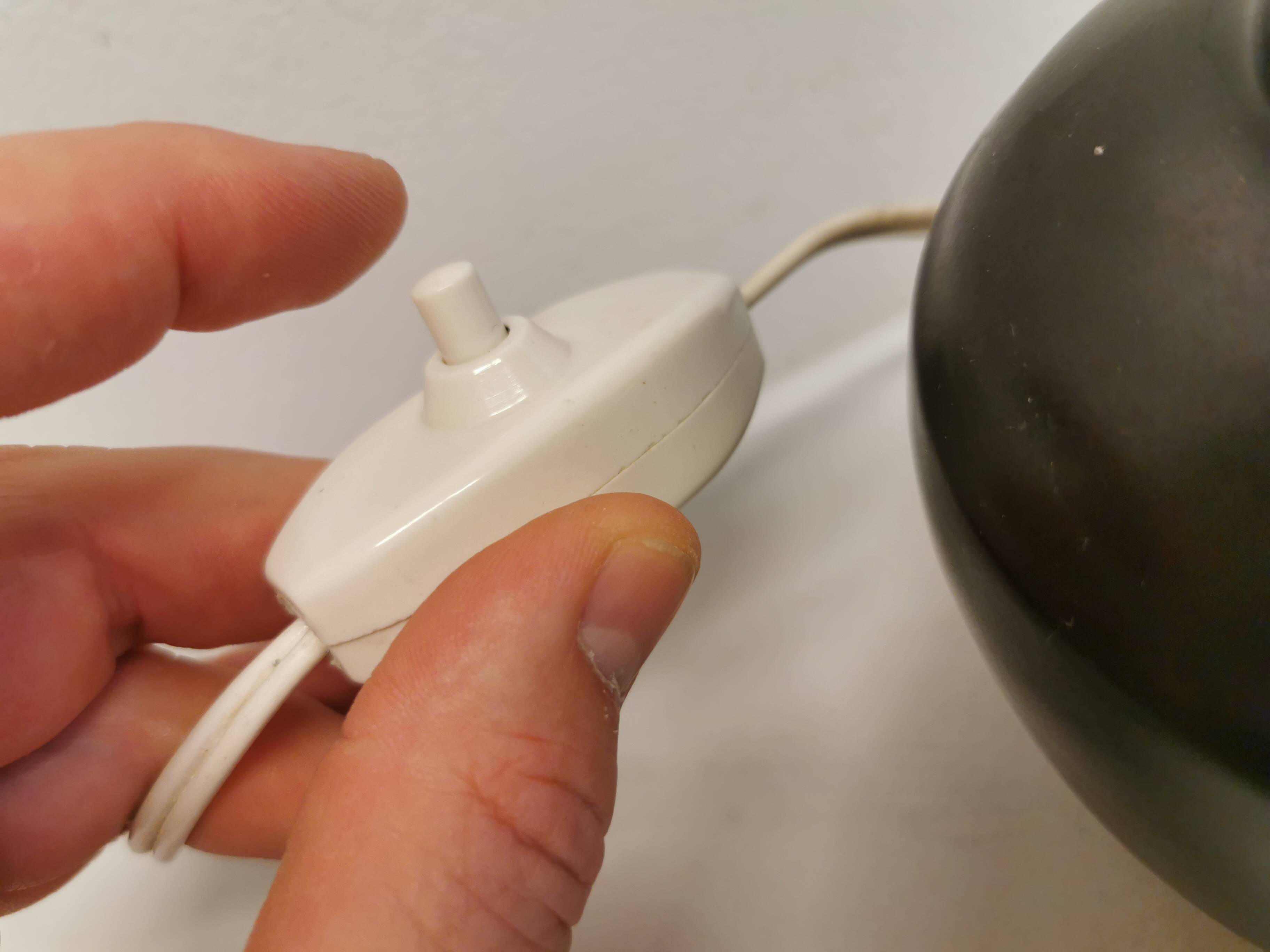 Ceramic table lamp from Danish ES Horn