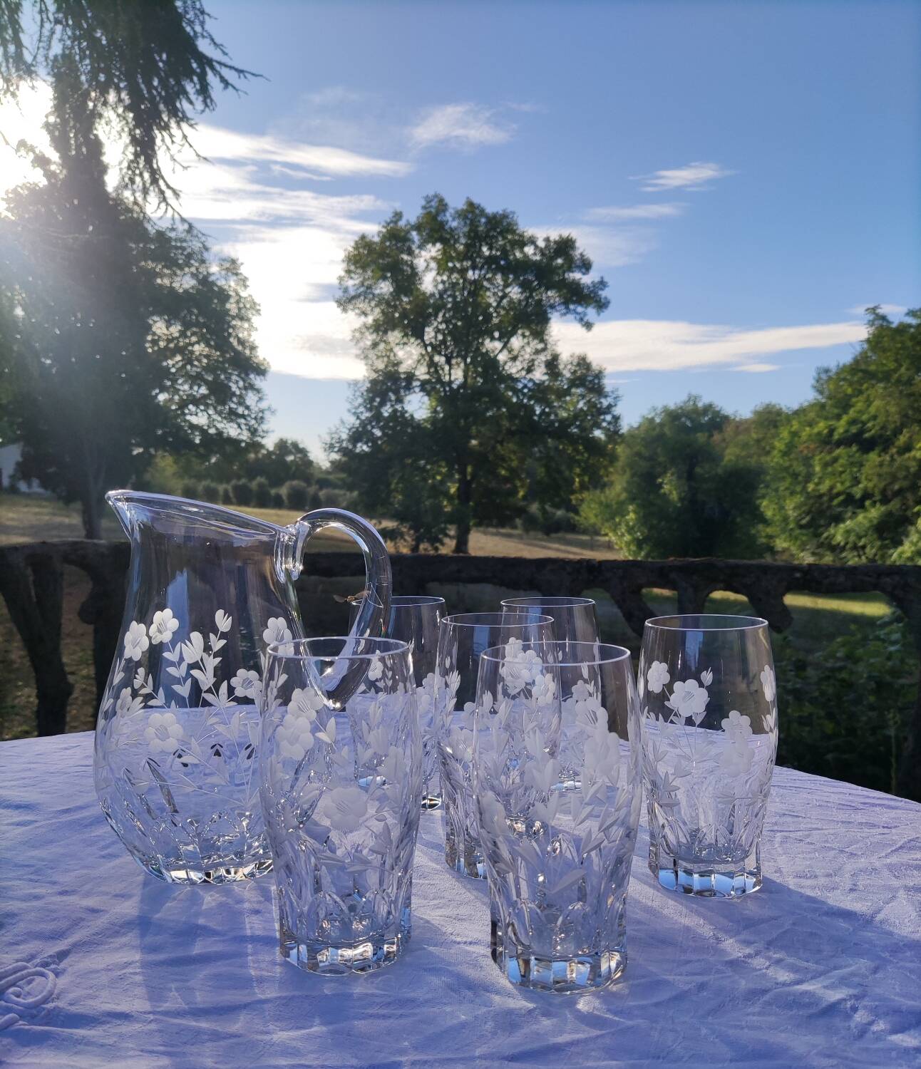Villeroy & Boch crystal orangeade cocktail set