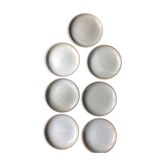 Lot of 7 sandstone dessert plates