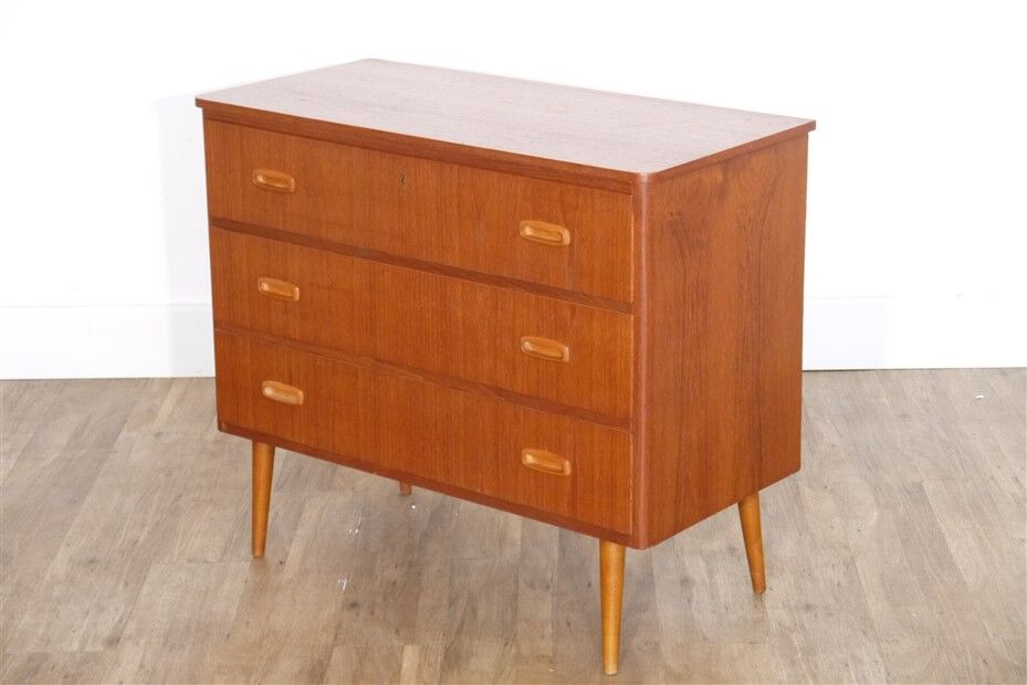 Vintage Scandinavian teak chest of drawers 1960
