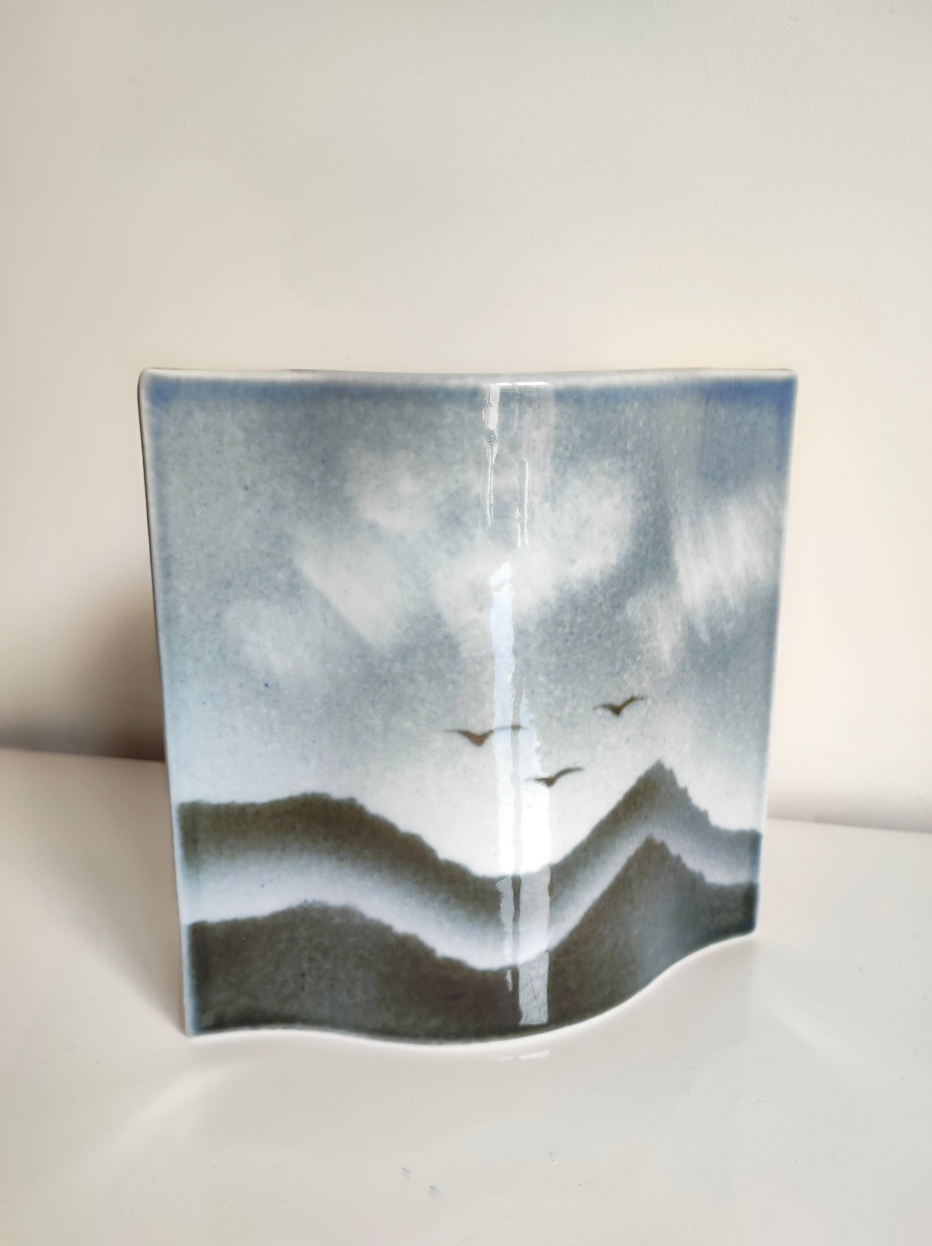 Virebent - virebent porcelain vase pierre lébe yves mohy