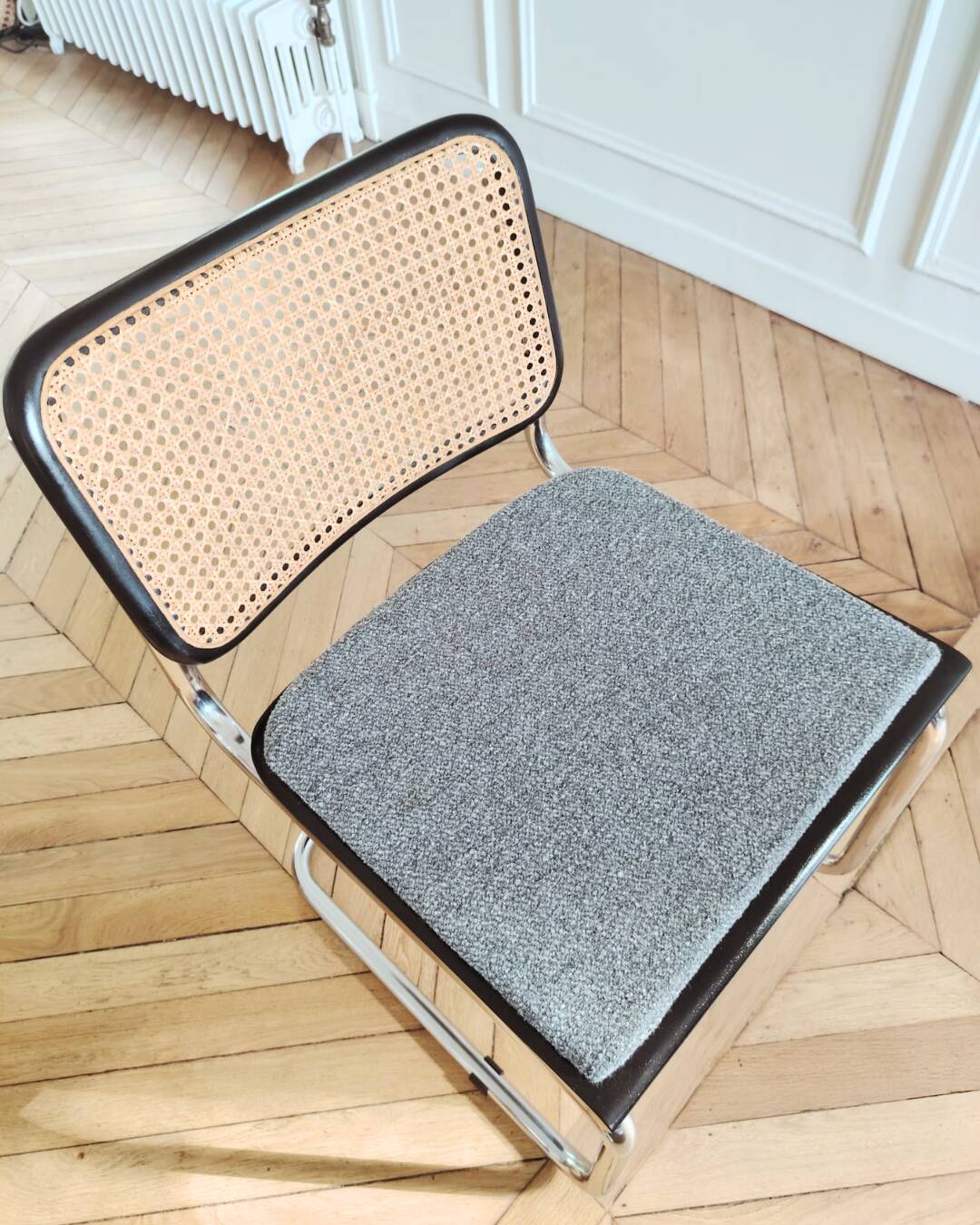 Cesca chair B32 style Marcel Breuer renovated, year 87