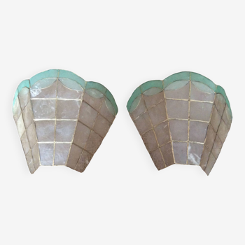 Mother-of-pearl sconces