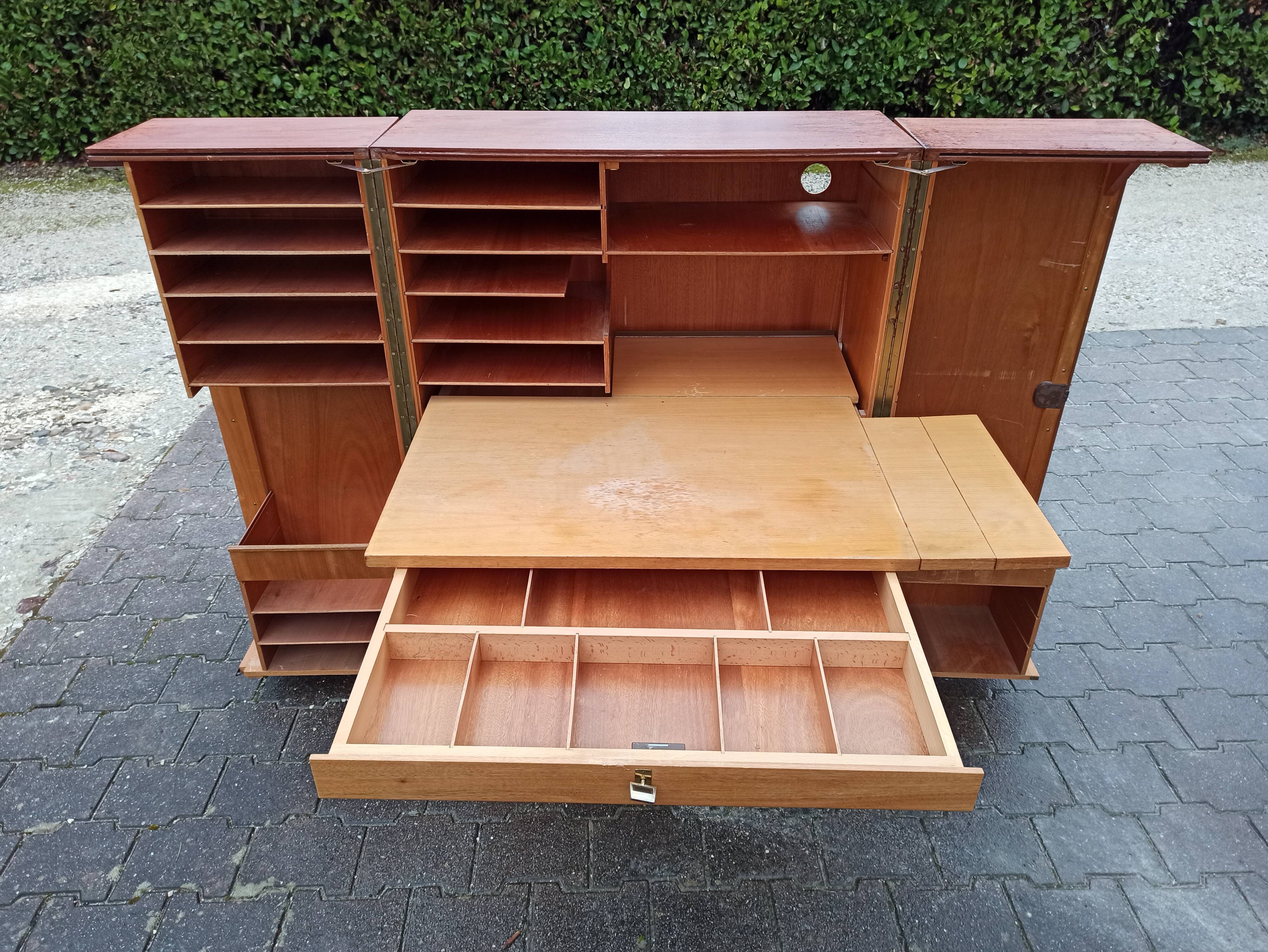Folding desk says "Magic box" by designers Mummenthaler - Meier, Switzerland