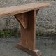 Antique pine farmhouse bench, 200 cm