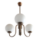 Vintage Pendant Light from 1970's Mid Century Rustic Hanging Lamp Copper