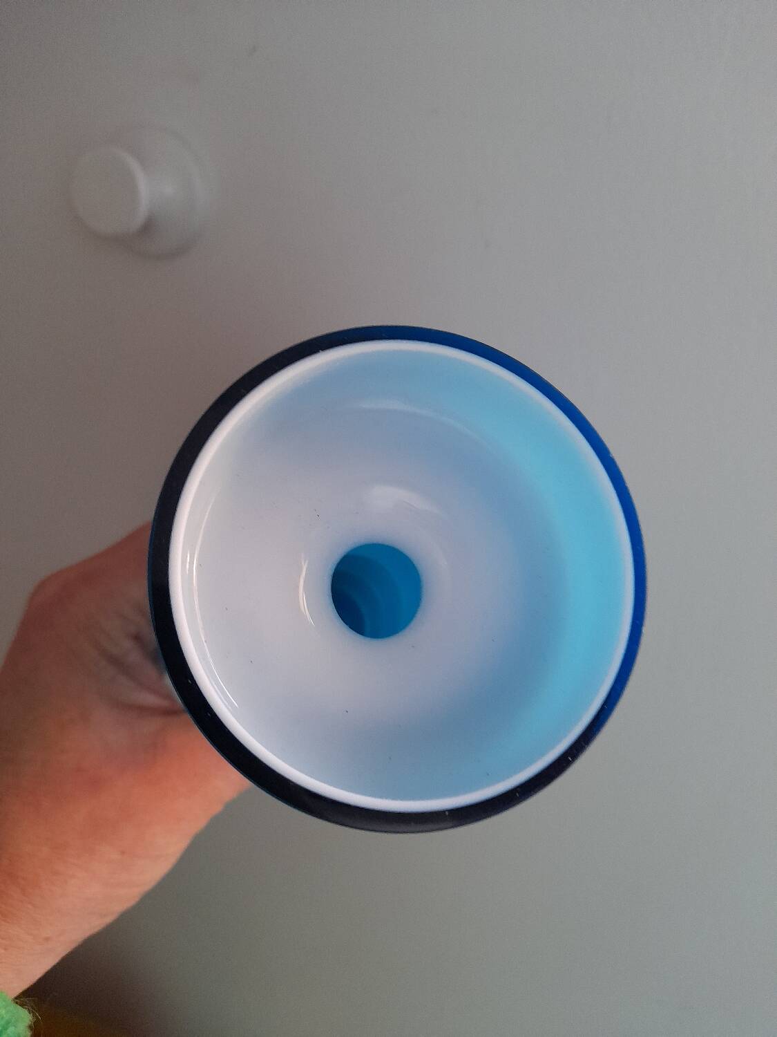 Beautiful space age blue opaline