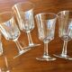 Set de 6 verres à vin vintage