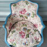 Louis XV style armchair and footstool