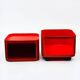 Module de rangement Kartell rouge design italien des années 70