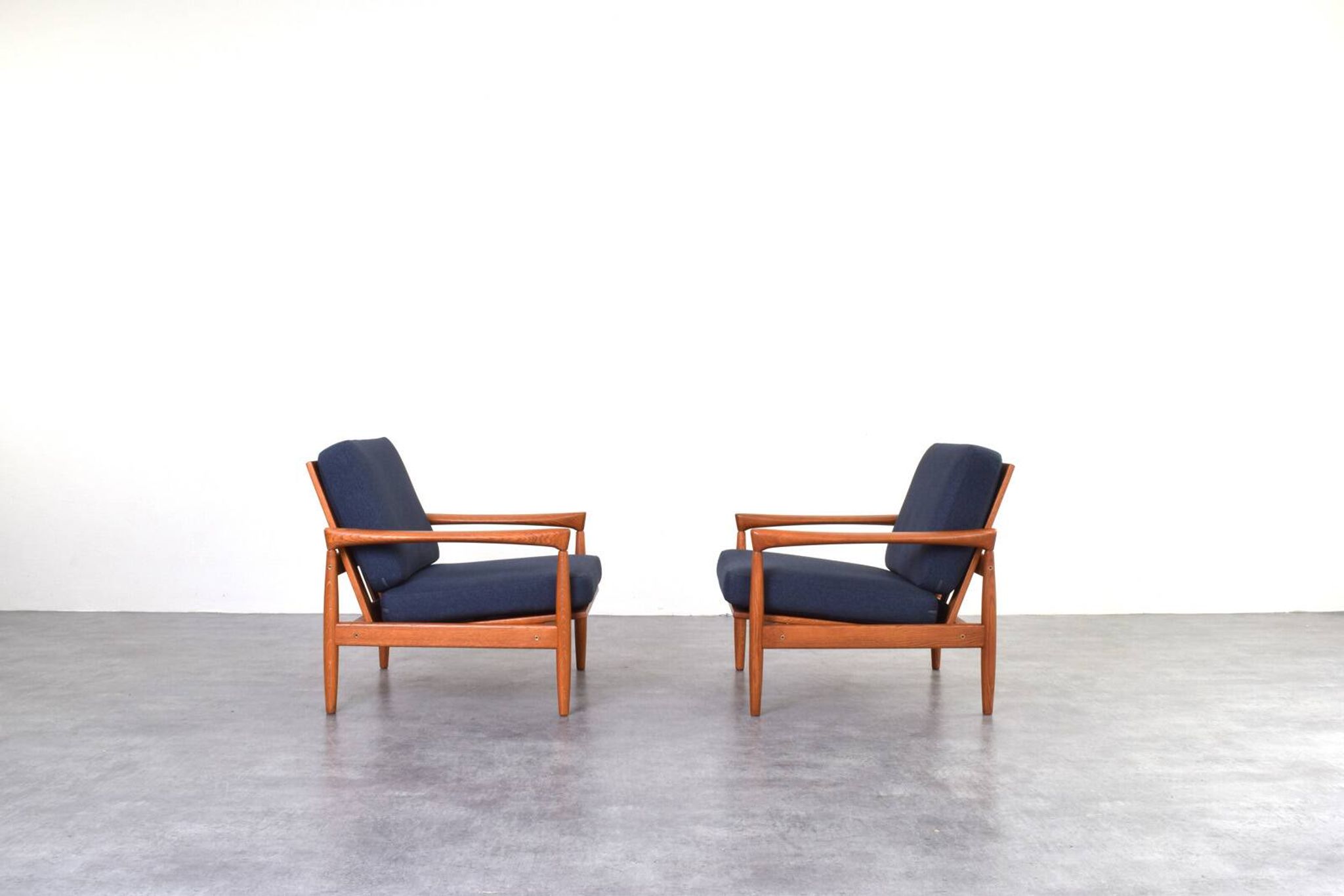 Mid-Century Oak Kolding Armchairs by Erik Wørts for IKEA, 1960s, Set of 2