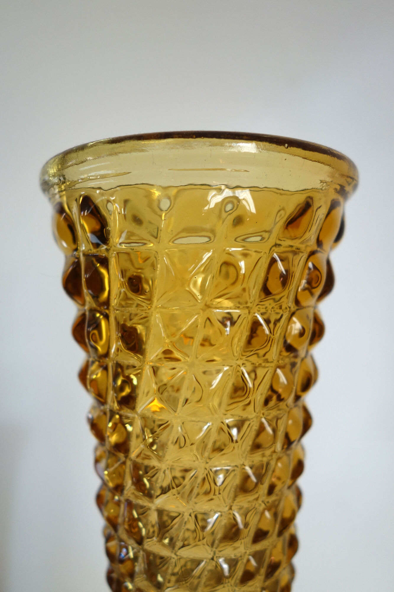 Italian bubble vase Empoli glass