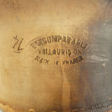 Ancient large top, terracotta pottery, stamped the incomparable Vallauris Made in France