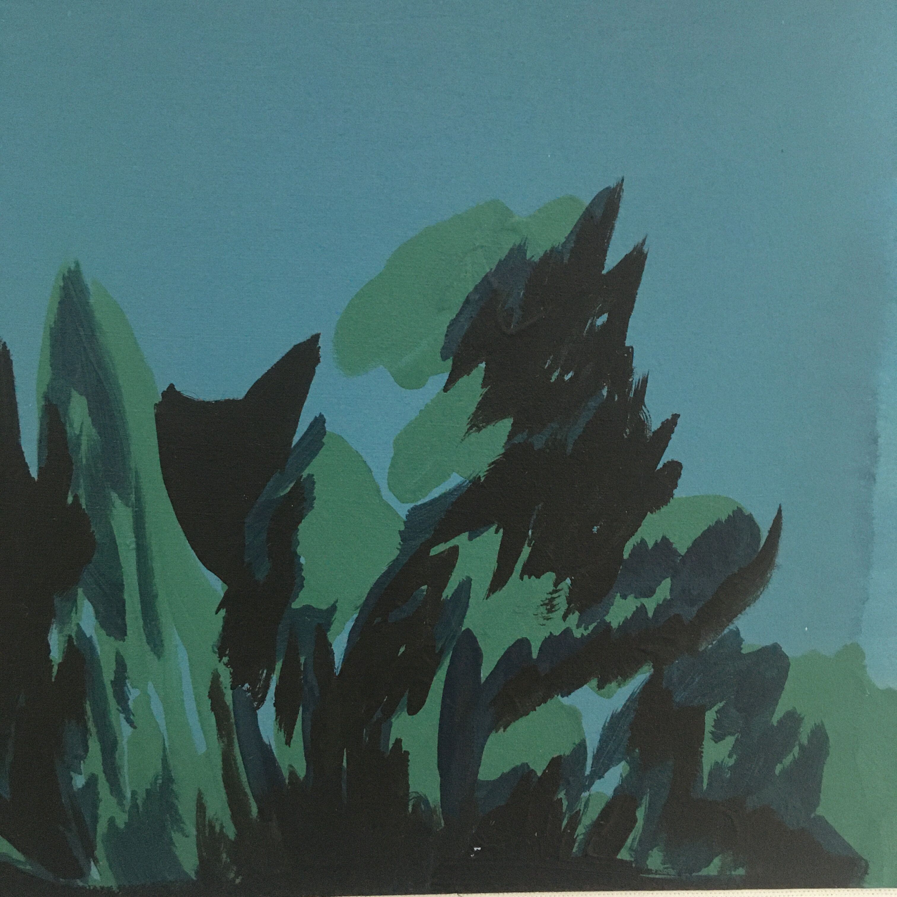 Evening wall, painting