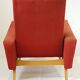Fauteuil avec repose-pied des années 50