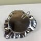 Metal and glass bowl