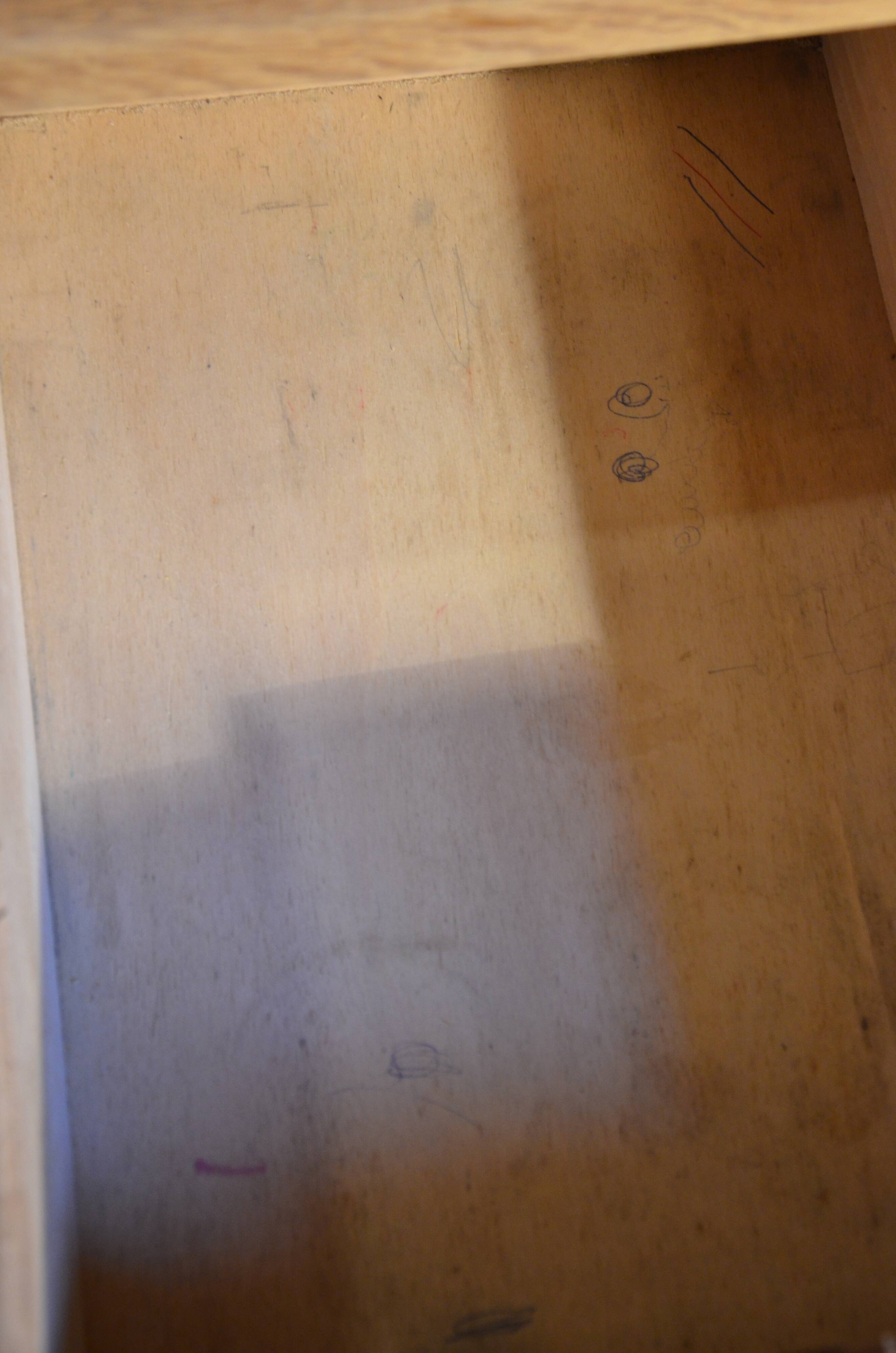 Small vintage oak administration desk