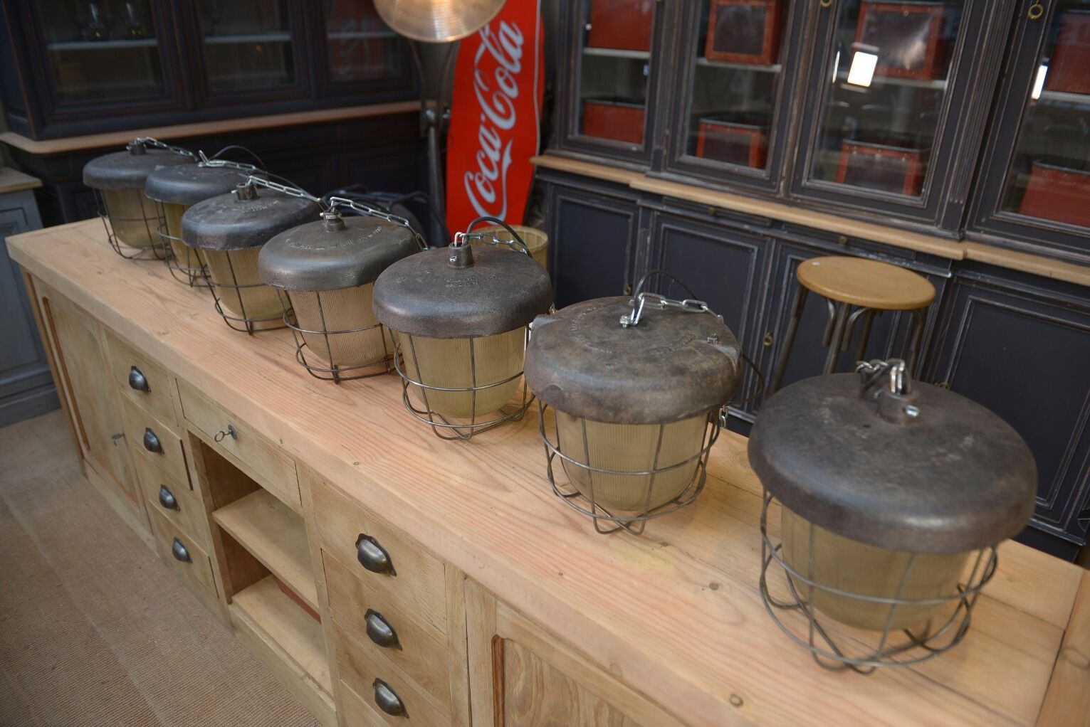 Old cast iron street lanterns 1920