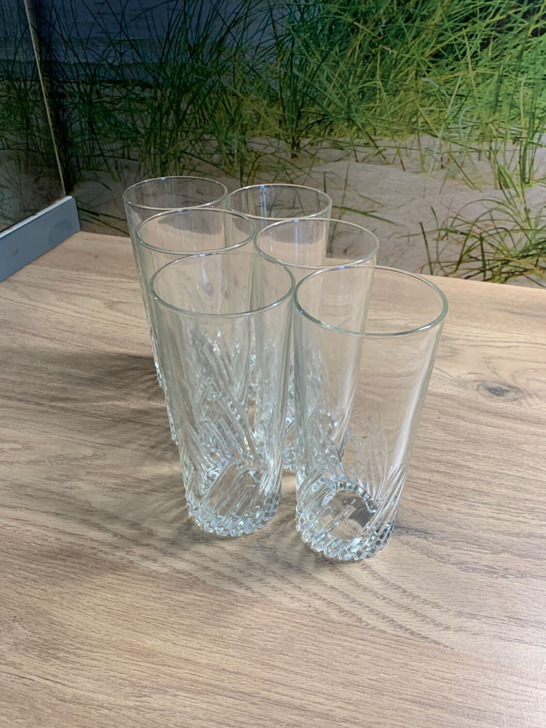 Set of 6 large glasses water / soda / aperitif ~15cm
