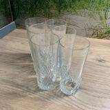 Set of 6 large glasses water / soda / aperitif ~15cm